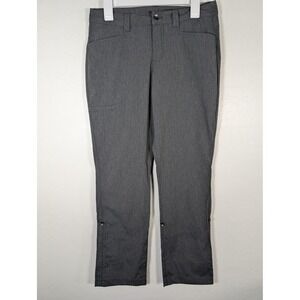 Eddie Bauer Travex Pants Womens 6 Gray Stretch Nylon Hiking Outdoor Travel Trail